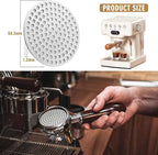 58.35mm Espresso Puck Screen, Stainless Steel Reusable Espresso Filters, 150μm, Bottomless Portafilter Filter Accessories for Espresso Portafilter Filter Basket