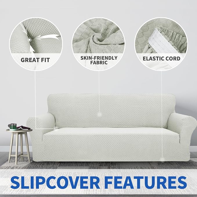 ZNSAYOTX 1 Piece Jacquard Chair Slipcovers - Image 5