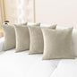 CaliTime Decorative Couch Throw Pillow Covers 18 X 18 Inches Light Taupe | Pack by CaliTime