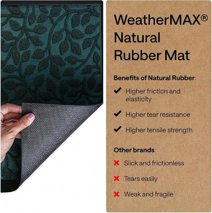 GORILLA GRIP 100% Waterproof All-Season WeatherMAX Doormat, US Designed Natural - Image 6