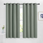 NICETOWN Sage Green Blackout Curtains 63 inch Length by NICETOWN