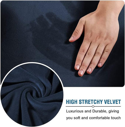 H.VERSAILTEX Velvet 4 Piece High Stretch Sofa Slipcover Sofa Cover Furniture - Image 5