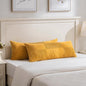 Fancy Homi Set of 2 Gold Yellow Boho Long Lumbar Body Decorative Throw Pillow by Fancy+Homi