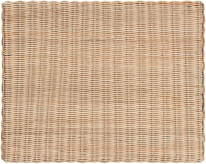 Baxton Studio Farica Modern Bohemian Natural Rattan and Mahogany Accent Bench - Image 7