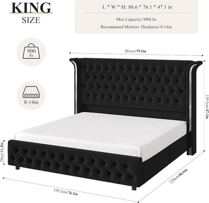 Keyluv King Smart LED Bed Frame - Image 2
