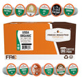 Fresh Roasted Coffee, USDA Organic Variety Pack | 96 Pods for K Cup Brewers