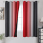 Red and Black Ombre Blackout Bedroom Curtains 63 Inch Long | Room Darkening by ESTELARTEXTILER