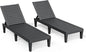 Outdoor Chaise Lounge Chairs Set of 2, 5-Position Adjustable Tanning Lounge by NBYSGO