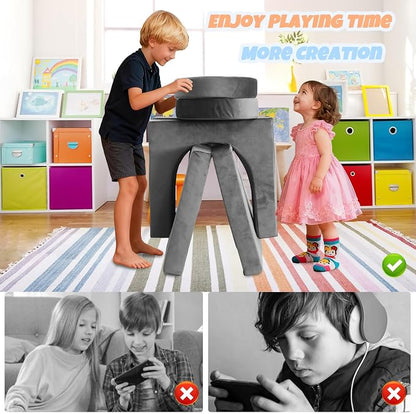 10 Pcs Modular Kids Play Sofa – Versatile Convertible Foam Cushion That Doubles - Image 6