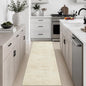 2x6 Washable Runner Rug：Modern Abstract Kitchen Soft Carpet Beige | by FXRHLP