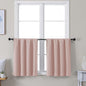 Simplebrand Ava Blush Short 24 Inches Blackout Curtain 2 Panels Set, Half by Simplebrand