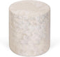 East at Main Capiz Shell Side Table – White Accent Table, Small Decorative by EastatMain