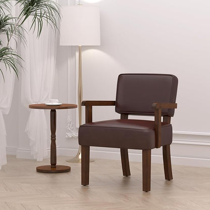 FAGAGA Accent Chair, PU Leather Living Room Chairs Oversized - Image 2