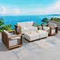 SUNSHINE VALLEY Patio Furniture Set, Outdoor Sectional Wicker Sofa by SUNSHINEVALLEY