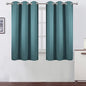 Sea Teal Thermal Blackout Curtains/38 x 54 Inch/Set of 2 Panels Room Darkening by Lemomo