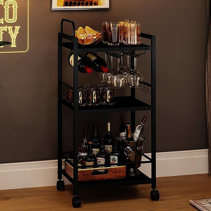 Bar Cart for The Home, 3 Tier Kitchen Carts - Image 9