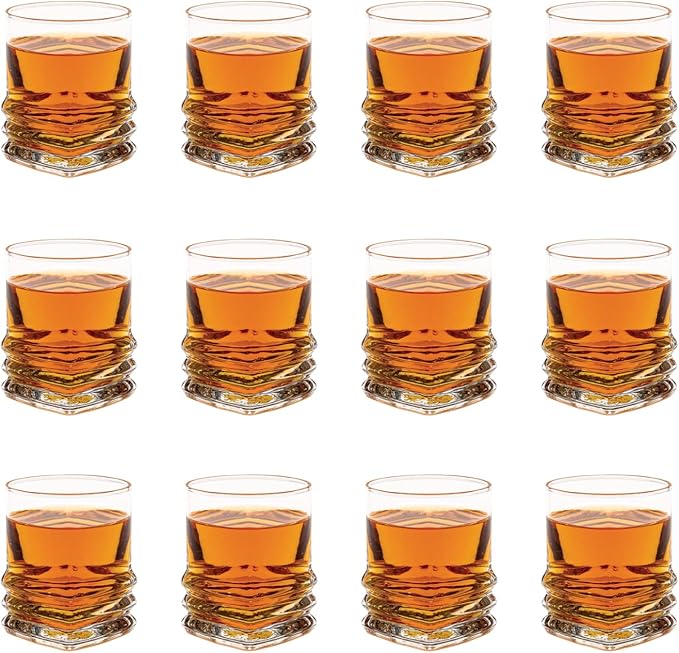 Vikko Shot Glasses, 2.75 Ounce Shot Glass Set of 12 Small Liquor and Spirit Glasses, Durable Tequila Shot Glasses For Alcohol and Espresso Shots