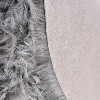 ORINOVA Light Gray Washable Fuzzy Fur Runner Rugs - Image 7