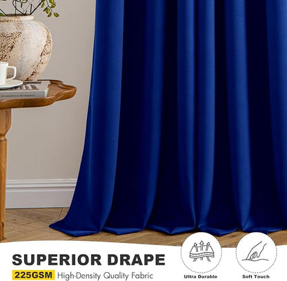 MIULEE Blackout Curtains for Bedroom 2 Panels 40 x 84 Inch Long Royal Blue | - Image 5