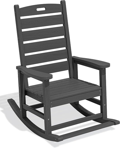 SERWALL Outdoor Rocking Chair, Oversized Rocking Chair by SERWALL