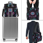 Dreamcatcher Feather Coffee Maker Carring Bag Travel Carrying Storage Tote Bag Compatible with Keurig K-Mini or K-Mini Plus Portable Single Serve Coffee Brewer Case with Pockets for K-cup Pods