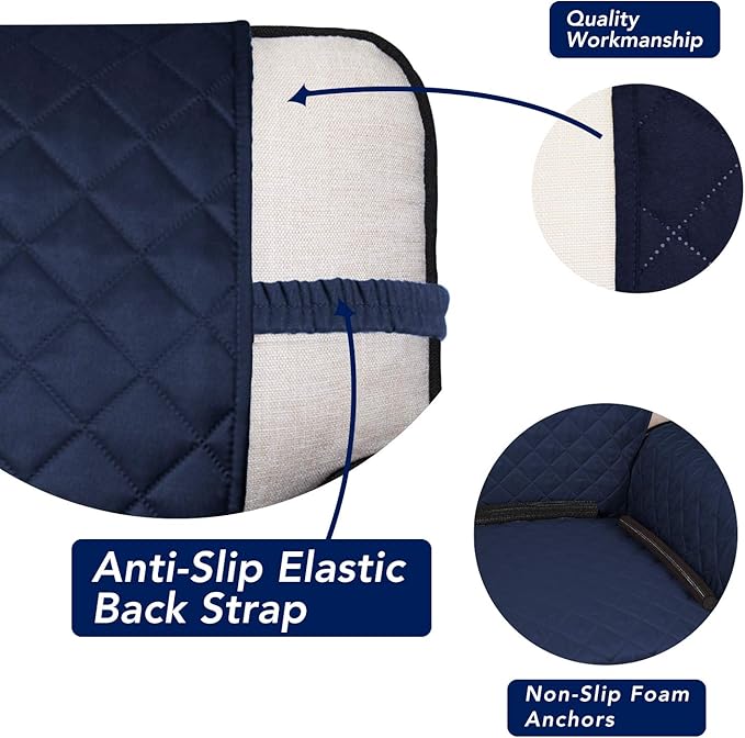PureFit Reversible Quilted Sofa Cover, Water Resistant Slipcover Furniture - Image 3