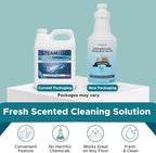 Steam & Go Demineralized Water - Multisurface Cleaner, PVC-Free Ready-to-Use for Mops & Floor Steamers - Ideal for Kitchen, Bathroom, & Home Surfaces - Clean Ocean Scent - 32oz (Pack of 6)