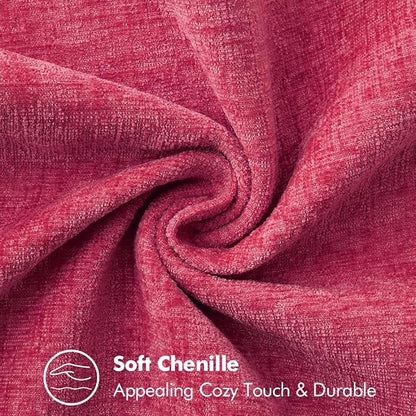 MIULEE Decorative Couch Throw Pillow Covers 18x18 Inch Hot Pink 2 Pack | - Image 4