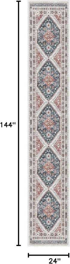 Madane Washable Runner Rugs 2x12 Long - Image 2