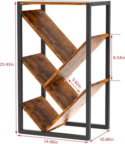 Small Bookcase - 5 Tier Tree Bookshelf - Image 2