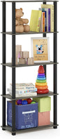 Furinno TURN-S-TUBE Book Shelf, 5-Tier Toolless Storage Shelves by Furinno-FitsYourSpaceFitsYourBudget
