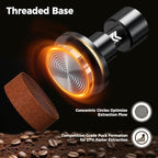 IKAPE 51MM V6 Impact Espresso Tamper with Sound Feedback, 15lb/30lb Interchangeable Springs, Espresso High Tamper with Triple-spring System, Fits 51mm portafilters