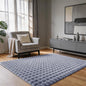 Blue Grey Rabbit Plush Rug 3'x5', Fluffy Shaggy Area Rug by CHOVY