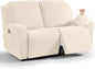 TAOCOCO Recliner Loveseat Slipcover, 6 Pieces Dual Recliner Sofa Covers by TAOCOCO