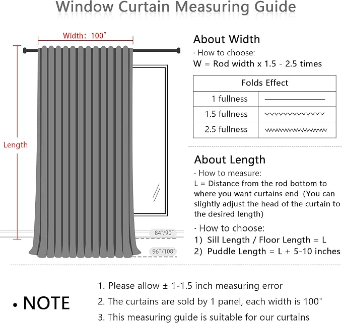 MYSKY HOME Patio White Curtains - Image 3