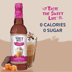 Jordan's Skinny Syrups Sugar Free Coffee Syrup, Salted Caramel Mocha Flavor Drink Mix, Zero Calorie Flavoring for Lattes, Protein Shake, Food & More, Gluten Free, Keto Friendly, 25.4 Fl Oz, 1 Pack