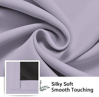 SimpleHome Lilac 100% Blackout Curtains Room Darkening Living Room 54 Inch | - Image 7