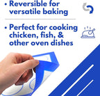 Jenaluca Silicone Baking Mats 2 Pack - Non-Stick Mats with Cookie Measurements Reusable Food Grade Silicone for Cookies, Pastries & Meal Preparation - Non Slip - 16.5 x 11.6