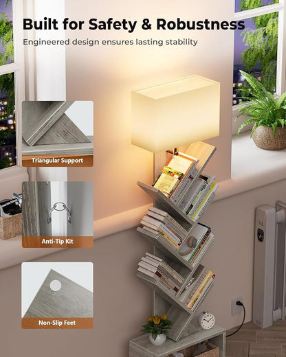 Evermagin 6 Tier Tree Bookshelf - Image 7