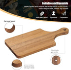 Lounsweer 6 Pcs Thicken Cutting Board Bulk Wood Board for Chopping Serving Charcuterie Material for Laser Engraving Mother' Day Wedding Housewarming Gift(Acacia)