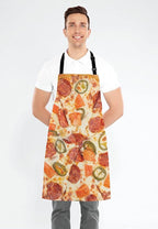 I Love Pizza Bib Apron with Adjustable Neck for Men Women,Suitable for Home Kitchen Cooking Waitress Chef Grill Bistro Baking BBQ Cobbler Apron