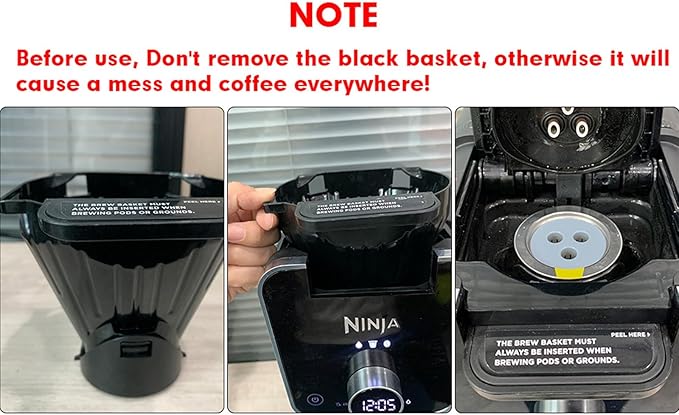 Stainless Steel Reusable K Cups Compatible with Ninja Coffee Maker,Upgrade2 Pack K Cups Reusable Coffee Pods,Permanent Coffee Filters Fit Ninja CFP201 CFP300 CFP301 CFP305 CFP307 CFP400 (2Pack)