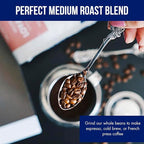Nguyen Coffee Supply - Truegrit Robusta: Medium Roast Premium Whole Coffee Beans, Vietnamese Single Origin, Direct Trade, Low Acid with High Caffeine Content, Roasted in Brooklyn [12 oz Bag]