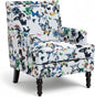 Butterfly Accent Chair, Floral Print Armchair by MNGLIRC