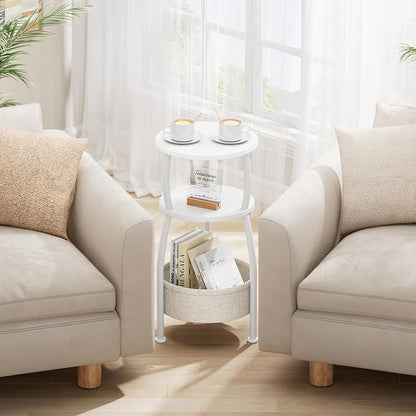 Small Round Side Table for Living Room - Image 4