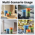 Small Sugar Tea Coffee Canister Container Set Airtight Storage Containers for Coffee Beans Patented Pull Snap Lock with Lids BPA Free Plastic 10/17/24oz