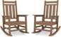 KINGYES Oversized Outdoor Rocking Chair Set of 2, All-Weather Patio Rocking by KINGYES