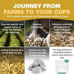 HANDPICK, Ginger Tea Bags, Caffeine Free & 100% Pure Ginger Root | Soothing & Spicy Blend | Round Eco Conscious Teabags