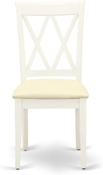 East West Furniture CLC-LWH-C Clarksville Kitchen Dining Chairs - Image 4