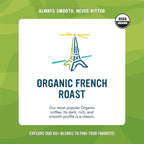 Cameron's Coffee Roasted Whole Bean Coffee, Organic French Roast, 28 Ounce